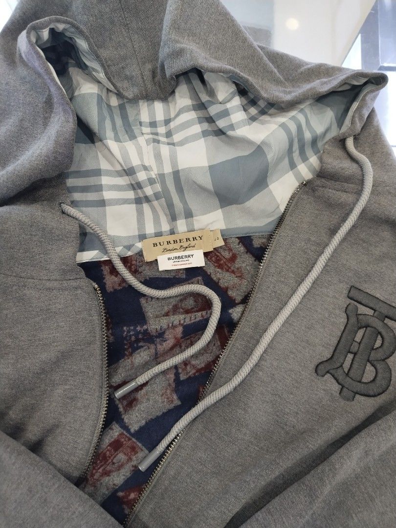 Burberry Monogram motif cotton hoodie Men s Fashion Coats Jackets and Outerwear on Carousell