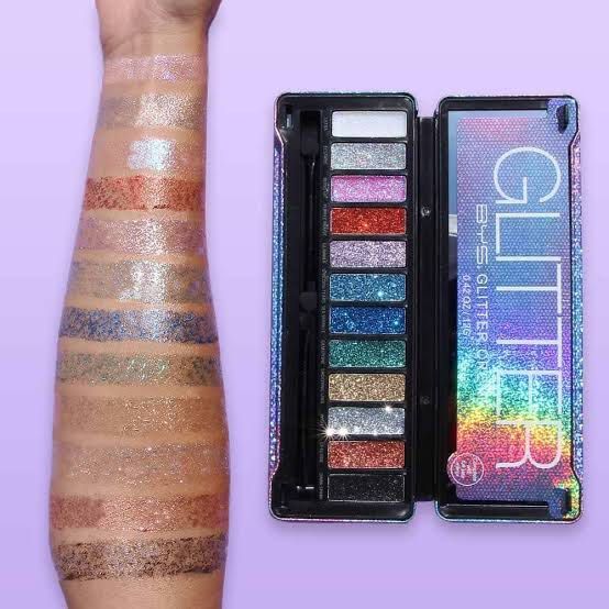 BYS Glitter Eyeshadow Palette (Category: Makeup) located in Cabuyao City. Submitted by zzzzzzzzxy (Listing ID 1340069040, Image 3). Description: bys glitter eyeshadow palette never been used/swatched last photo is from the internet original price is 999 pesos perfect for the holidays! cabuyao, laguna / sta. mesa, manila.
