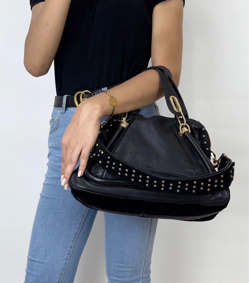 Chloe Paraty (Category: Luxury Bags & Wallets) located in Manila. Submitted by luxuryprelovedbagsby_by_agnes (Listing ID 1340022398, Image 2). Description: CHL0E paraty medium size limited edition 45k Last price Sale 40k Width 36cm Height 25cm Base 16cm Accepting credit card payments Safe and contactless payment up to 36 months! Pay conveniently online . We offer you a safe and convenient way of paying online via link or email. No need to go out 