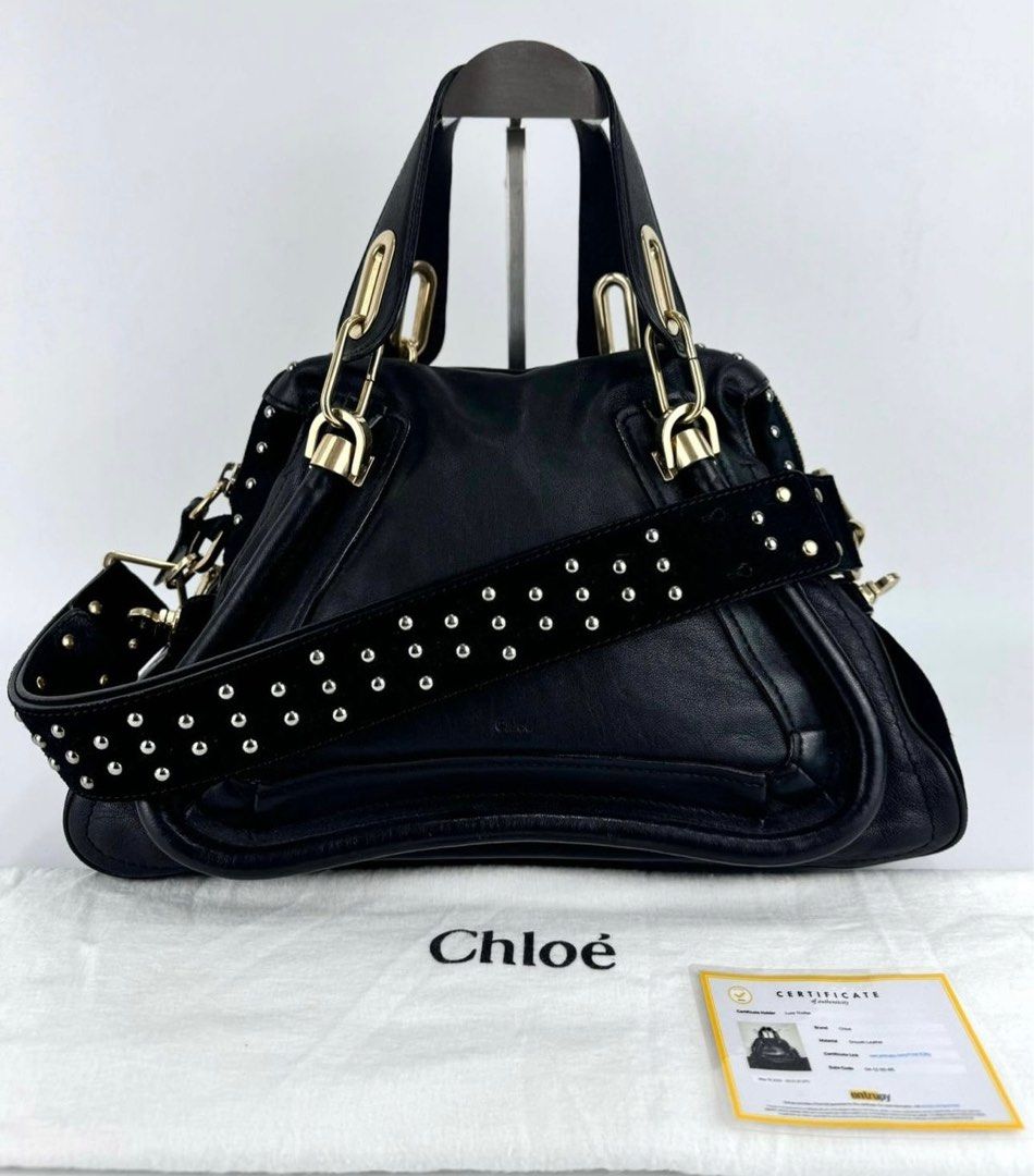 Chloe Paraty (Category: Luxury Bags & Wallets) located in Manila. Submitted by luxuryprelovedbagsby_by_agnes (Listing ID 1340022398, Image 1). Description: CHL0E paraty medium size limited edition 45k Last price Sale 40k Width 36cm Height 25cm Base 16cm Accepting credit card payments Safe and contactless payment up to 36 months! Pay conveniently online . We offer you a safe and convenient way of paying online via link or email. No need to go out 