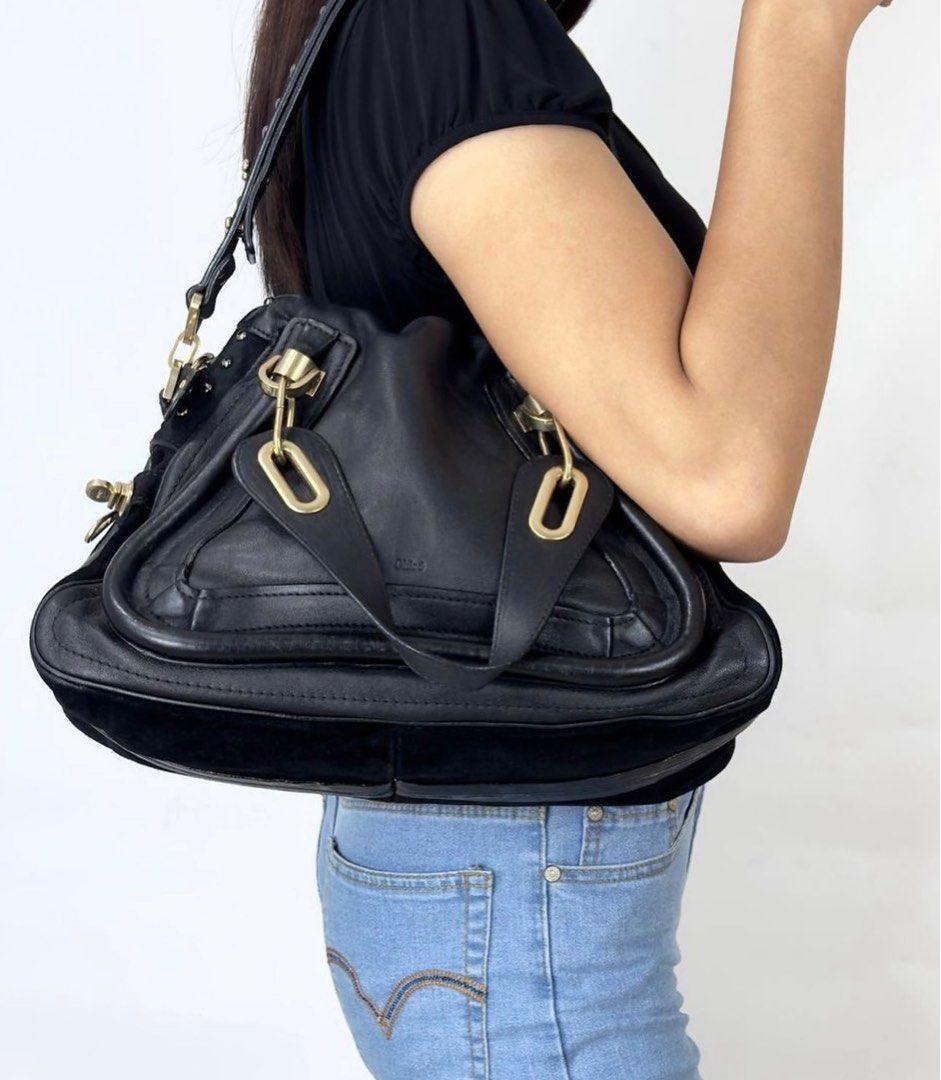 Chloe Paraty (Category: Luxury Bags & Wallets) located in Manila. Submitted by luxuryprelovedbagsby_by_agnes (Listing ID 1340022398, Image 3). Description: CHL0E paraty medium size limited edition 45k Last price Sale 40k Width 36cm Height 25cm Base 16cm Accepting credit card payments Safe and contactless payment up to 36 months! Pay conveniently online . We offer you a safe and convenient way of paying online via link or email. No need to go out 