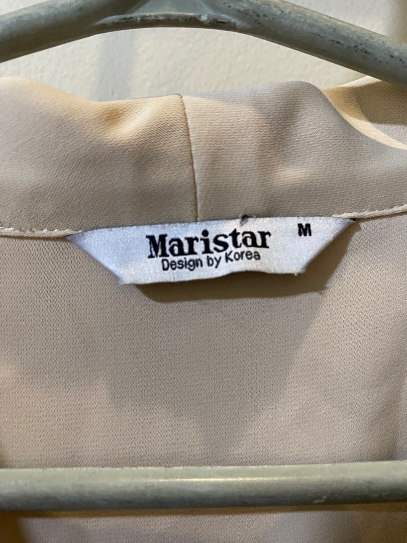 Cream corporate blouse (Category: Blouses) located in Bulacan. Submitted by findingtreasuresph (Listing ID 1340040930, Image 3). Description: Bought this from korea.