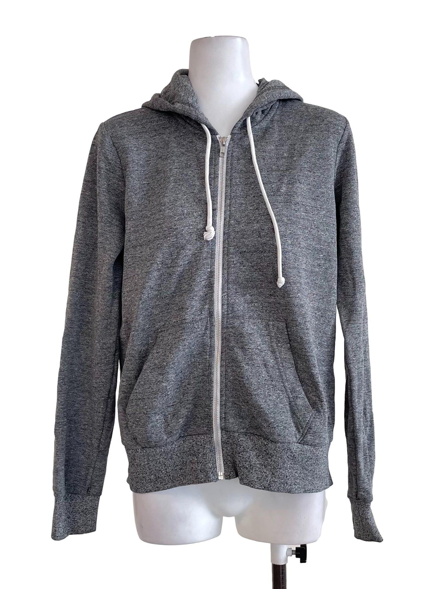 Grey zip up hoodie h&m clearance