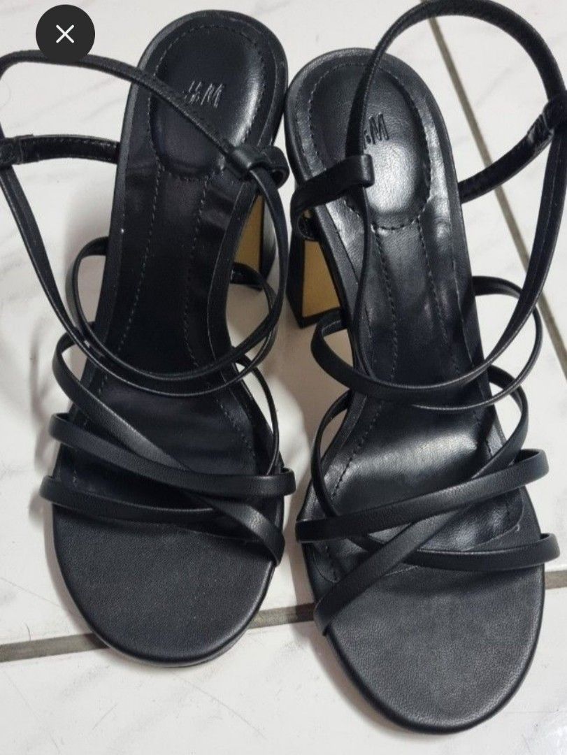 H M strappy heels new Women s Fashion Footwear Heels on Carousell