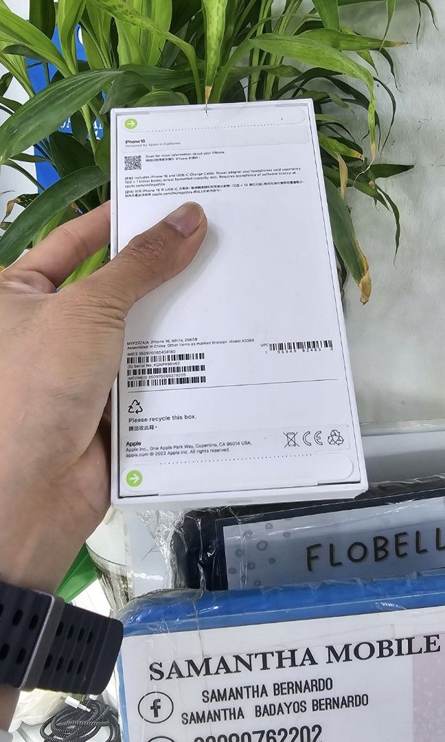 Iphone 16 256gb HK Variant Dual Sim (Category: iPhone 16 Series) located in Quezon City. Submitted by samanthaga21954 (Listing ID 1339988118, Image 3). Description: Iphone 16 256gb HK Variant Dual Sim Brandnew Sealed with Warranty Onhand Stock.