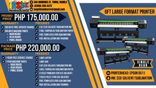 Jersey Printer Sublimation 6ft EPSON DX11