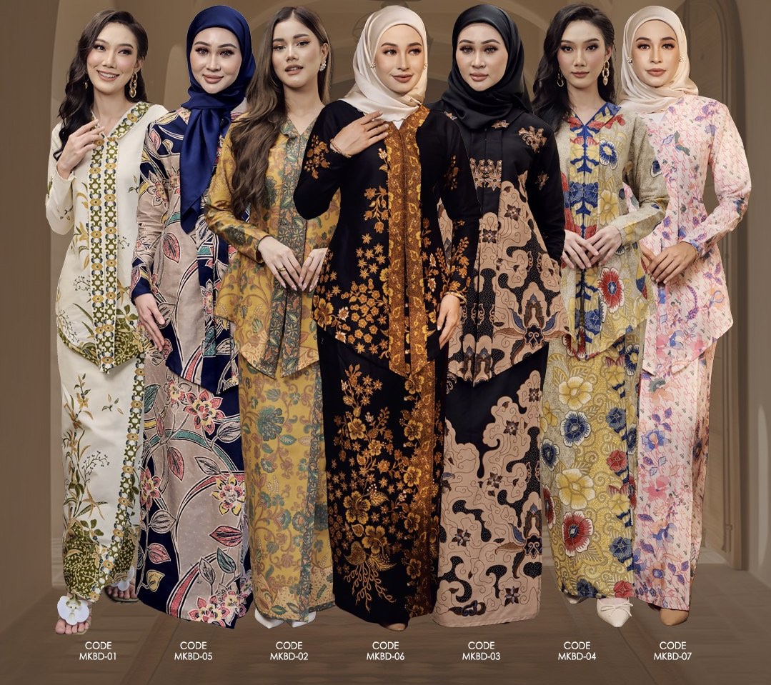 Kebaya batik raya 2025, Women's Fashion, Muslimah Fashion, Baju Kurung ...