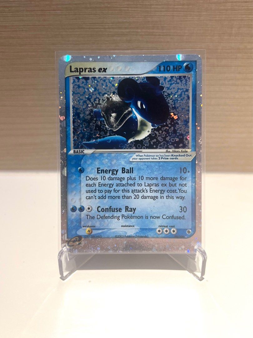 Lapras Ex 99/109 Ex Ruby & Sapphire Holo Rare Vintage Pokemon Card ...