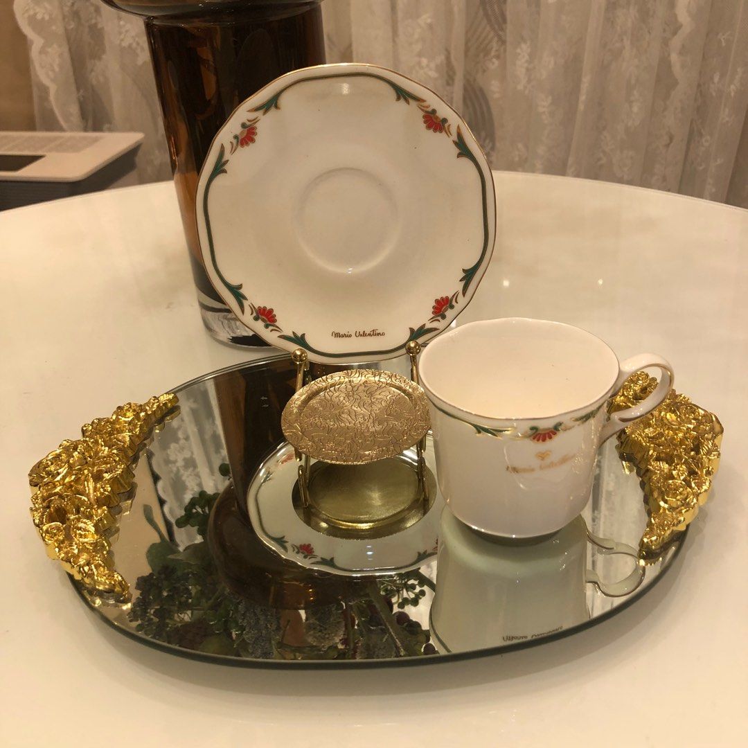 Mario Valentino Teacup Set Japan (Category: Coffee & Tea Tableware) located in Paranaque City. Submitted by em528.maison (Listing ID 1173448919, Image 1). Description: Mario Valentino teacup set Made in Japan.