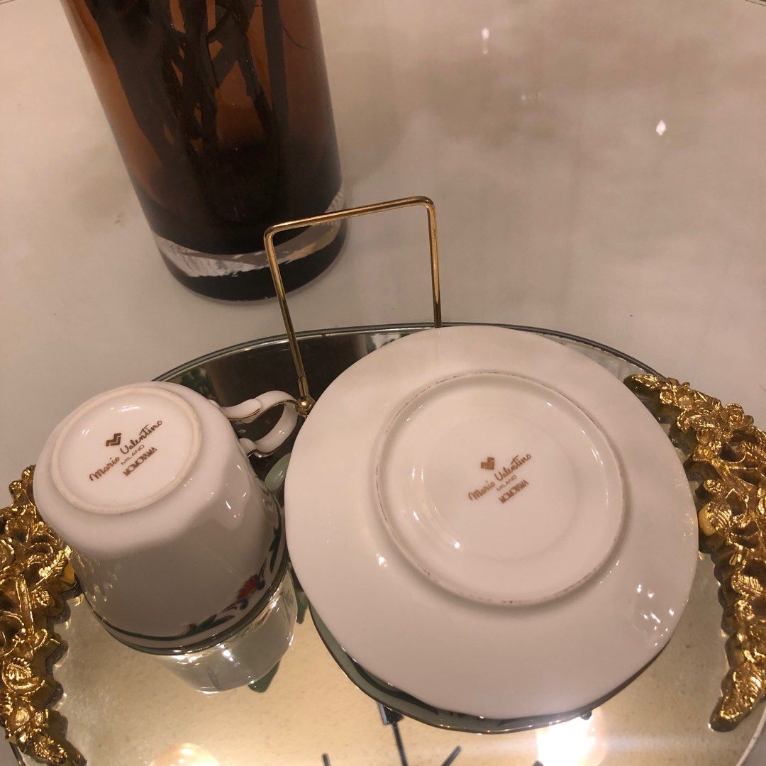 Mario Valentino Teacup Set Japan (Category: Coffee & Tea Tableware) located in Paranaque City. Submitted by em528.maison (Listing ID 1173448919, Image 3). Description: Mario Valentino teacup set Made in Japan.