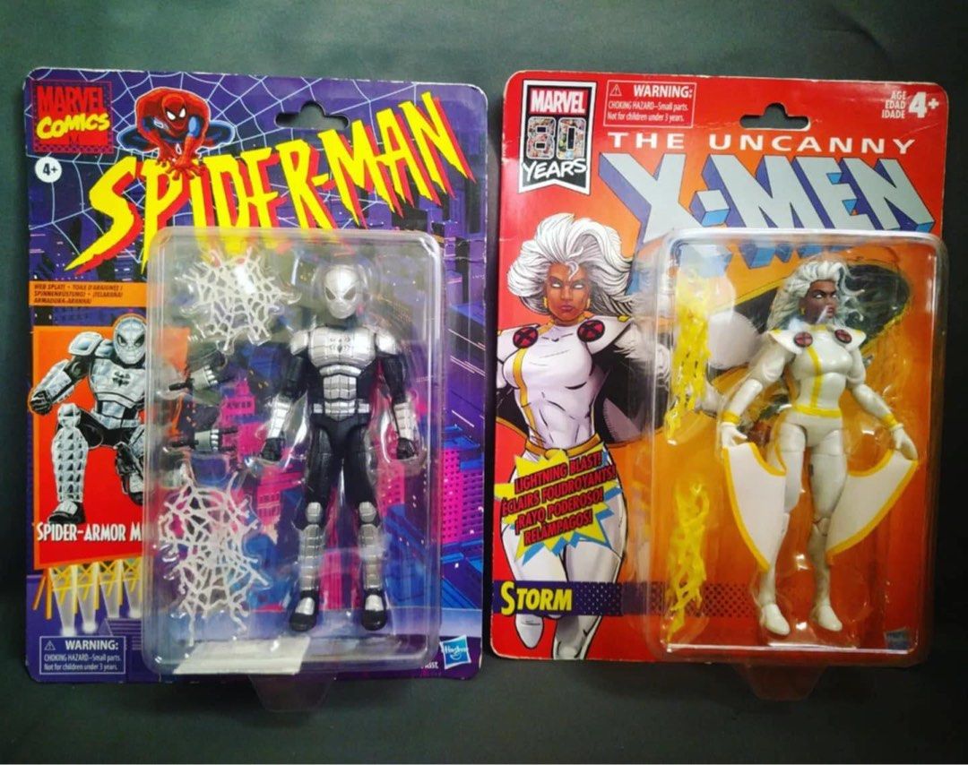 Marvel Legends Retro (Category: Figurines & Statues) located in Muntinlupa City. Submitted by aintcopping (Listing ID 1339931822, Image 2). Description: Selling my Marvel Legends. Location: San Pedro, Laguna Brand New. Sealed. Self-collect after payment. Arranged courier after payment. Ant-Man, Php 2,200 Falcon, Php 1,400 Tigra Php 1,200 Storm, Php 1,500 Wasp, Php 2,500 Hawkeye, Php 2,200 Spider-Armor Mark I, Php 1,300 Storm, Php 1,500 Silver Sam