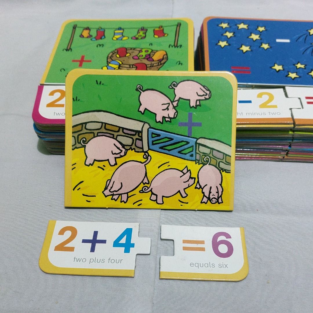 Match and Learn Number Fun Addition and Subtraction Puzzles Number (Category: Educational & Learning Toys) located in Paranaque City. Submitted by ca.firstonlinebiz (Listing ID 1340089632, Image 2). Description: Preloved Match and Learn Number Fun Addition and Subtraction Puzzles Number *missing 1 pc as seen on last photo Loc. Greenheights Parañaque Open for shipping lalamove jnt or flash Gcash, Maya, BPI payment.