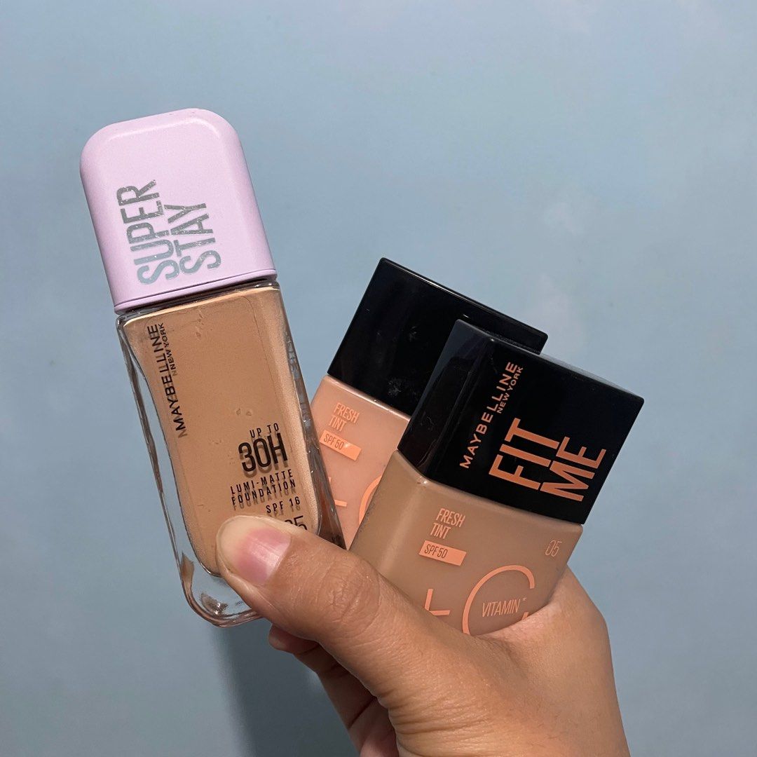 Maybelline Foundation Bundle (Category: Makeup) located in Bulacan. Submitted by journeyingsisi (Listing ID 1339949755, Image 1). Description: RFS: not my shade.