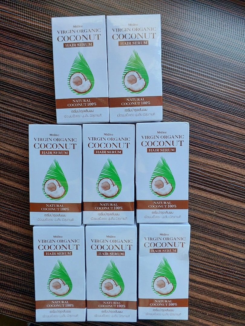 MISTINE Virgin Organic Coconut Hair Serum (Category: Hair) located in Quezon City. Submitted by scintillerf (Listing ID 1339954221, Image 2). Description: ORIGINAL from Thailand MISTINE VIRGIN ORGANIC COCONUT HAIR SERUM.