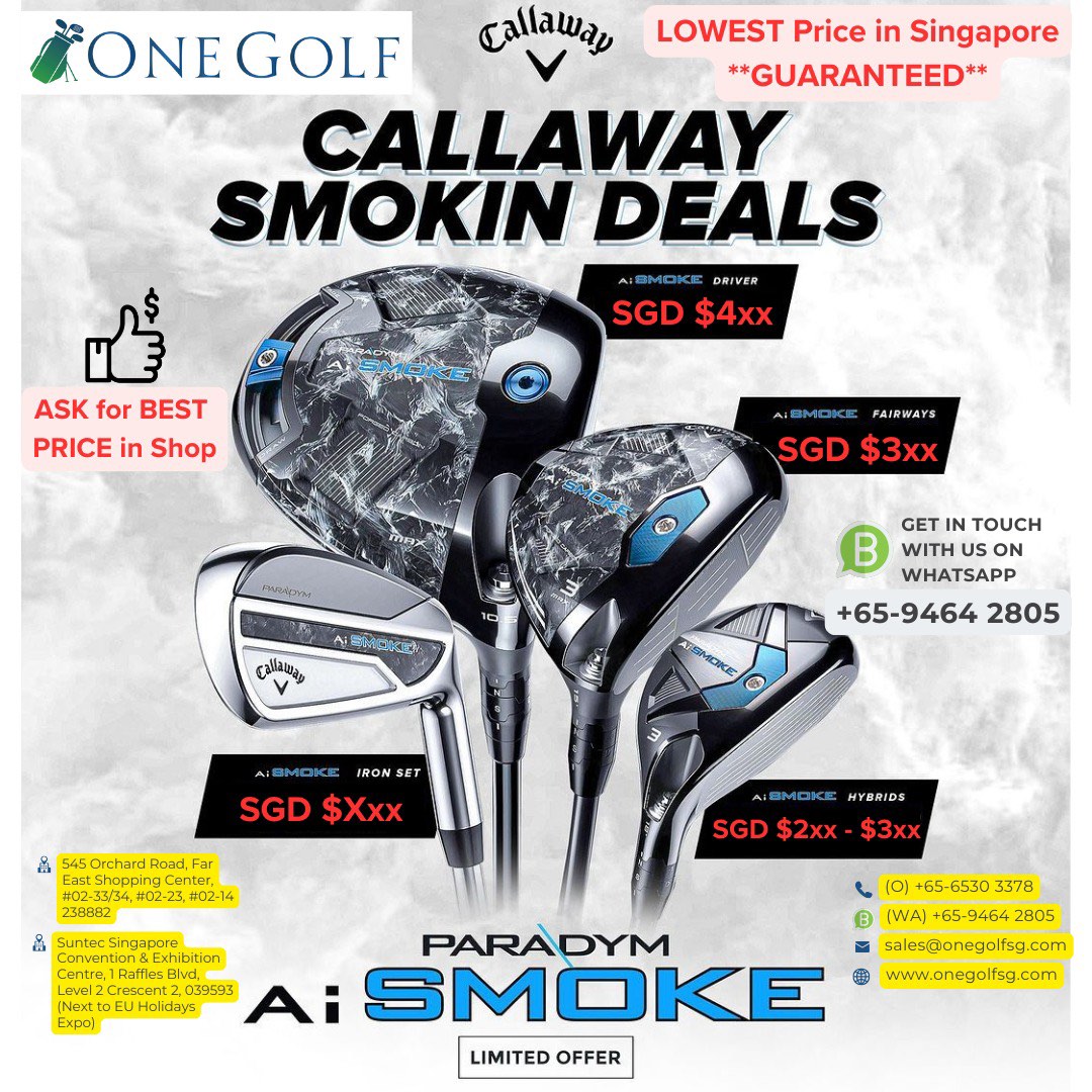 Têtes De Driver Mini Callaway Ai Smoke Max 2024 - 11,5° Et 13,5° - Droitières - Occasion (7/10)