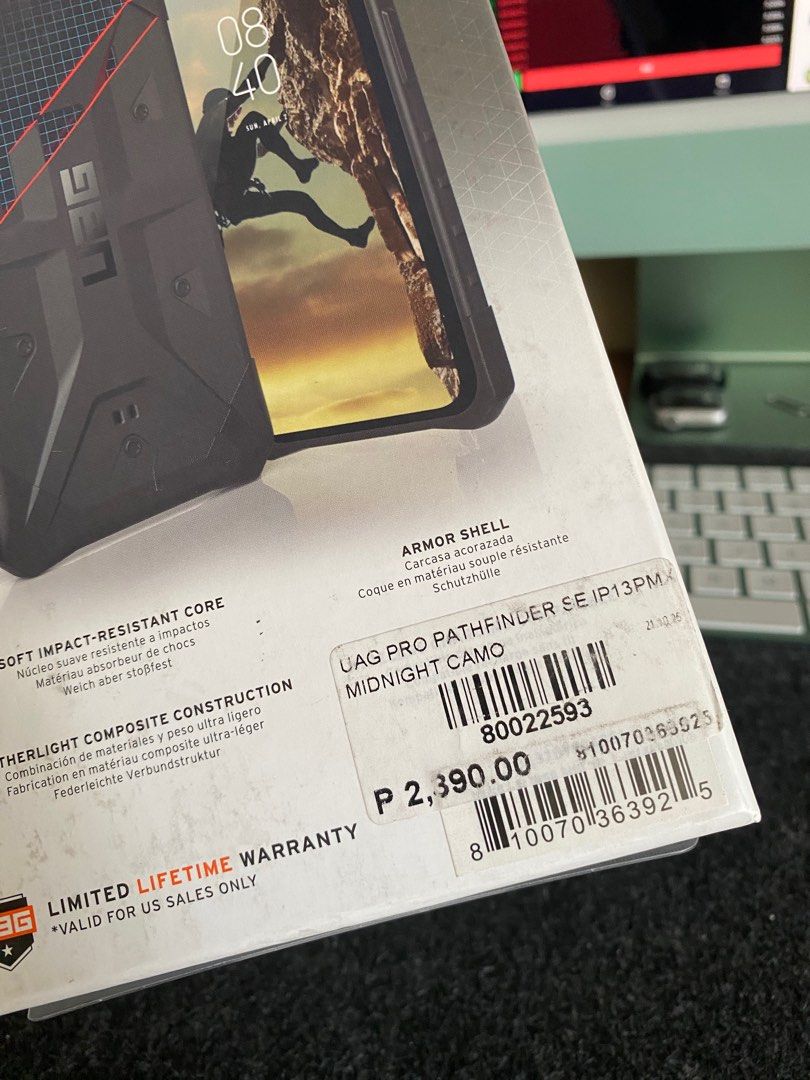 Original UAG Pathfinder Case for iPhone 13 Pro Max (Category: Cases & Sleeves) located in Manila. Submitted by razelysonn (Listing ID 1339959897, Image 3). Description: brand new and FIXED Price these are phased out items already, rare to look for one one piece left.