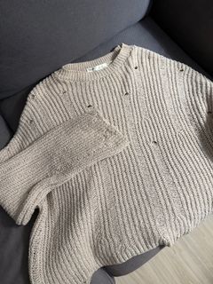 Pull & Bear 破洞針織上衣64203305670914110