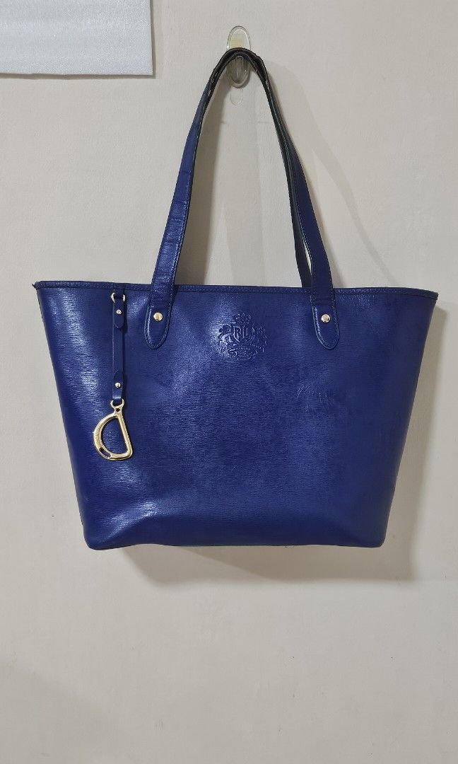 RALPH LAUREN Tote Bag (cobalt blue) (Category: Luxury Bags & Wallets) located in Pasig City. Submitted by declutteringcart (Listing ID 1340030241, Image 1). Description: RALPH LAUREN Tote Bag (cobalt blue) **LAST PRICE POSTED na po **first to pay gets the item / no reservation **kindly check all photos for the condition.