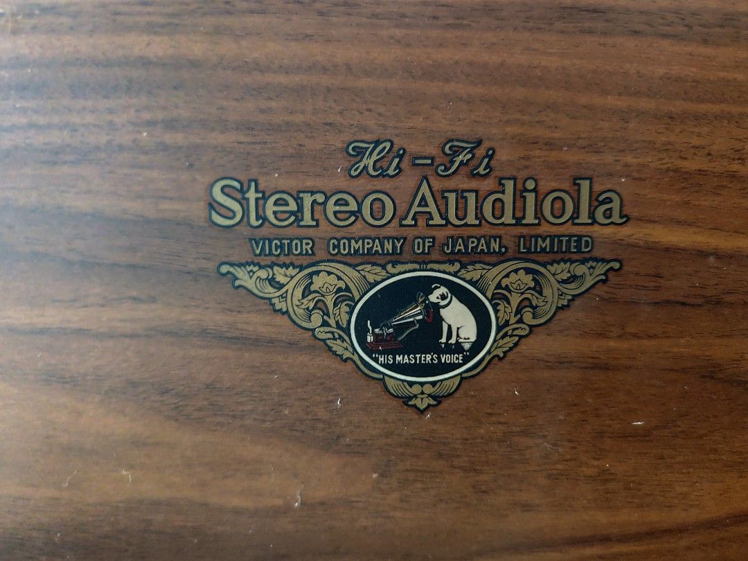 RARE VINTAGE VICTOR STEREO AUDIOLA (Category: Other Audio Equipment) located in Manila. Submitted by chubbylovesoldstuff (Listing ID 1339964642, Image 1). Description: RARE RARE JAPAN VICTOR COMPANY PRE JVC TURNTABLE RADIO ALL ORIGINAL WITH MANUAL ITEM IS FOR PICKUP OR LALAMOVE DELIVERY ONLY.