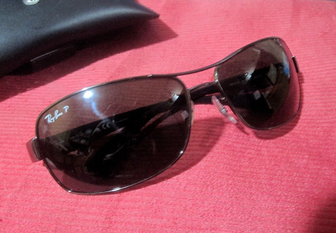 Ray-Ban RB 3379 Polarized Rectangular Sunglasses (Category: Sunglasses & Eyewear) located in Mandaue City. Submitted by oddball84 (Listing ID 1340023407, Image 3). Description: Original Ray-Ban RB3379 UV polarized sunglasses. Bought in Florida USA made in Italy. Product details from website: The shades for people who get things done, and look good doing it. Ray-Ban® RB3379 Polarized Sunglasses are built in the classic navigator style, with softly