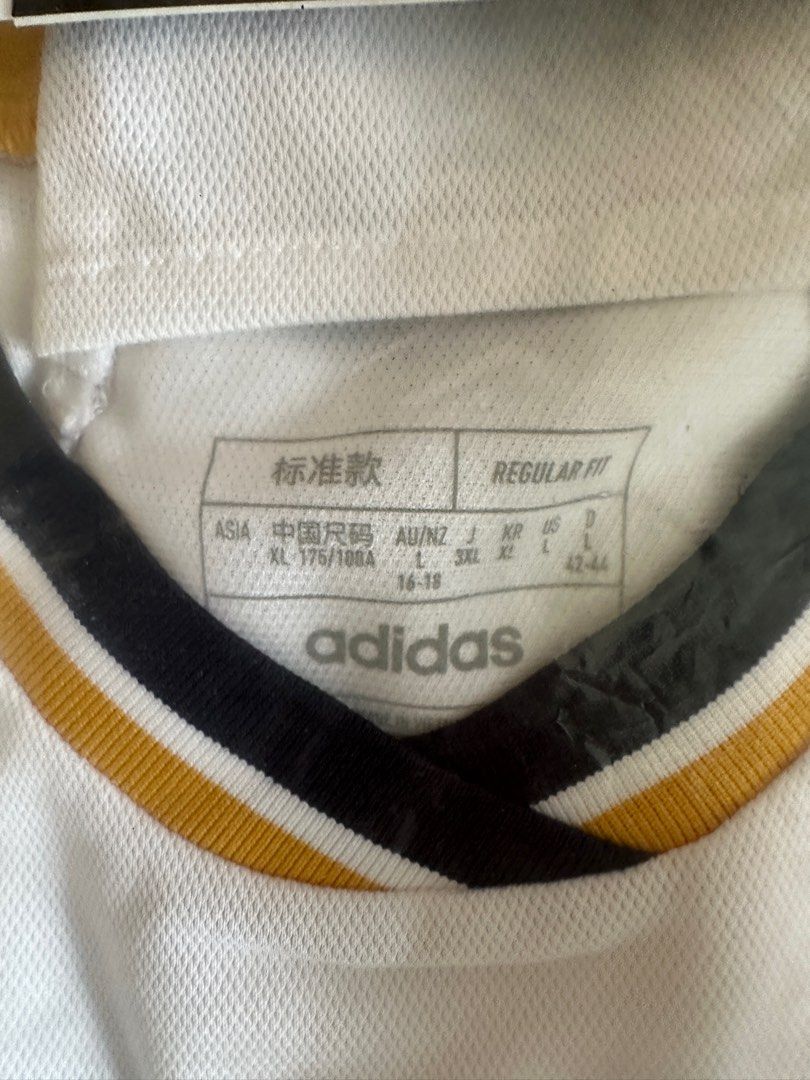 Real Madrid 23/24 Home Kit Woman (Category: Activewear) located in Singapore. Submitted by kend_has_3dollars_ (Listing ID 1339970699, Image 2). Description: Brand New with tag, and in packaging from Adidas store .