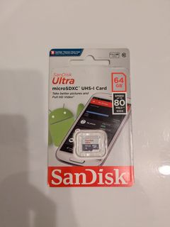 SanDisk Ultra Micro SD Card 64 GB MicroSDXC UHS-I | Micro SDXC Card 64GB Memory Card