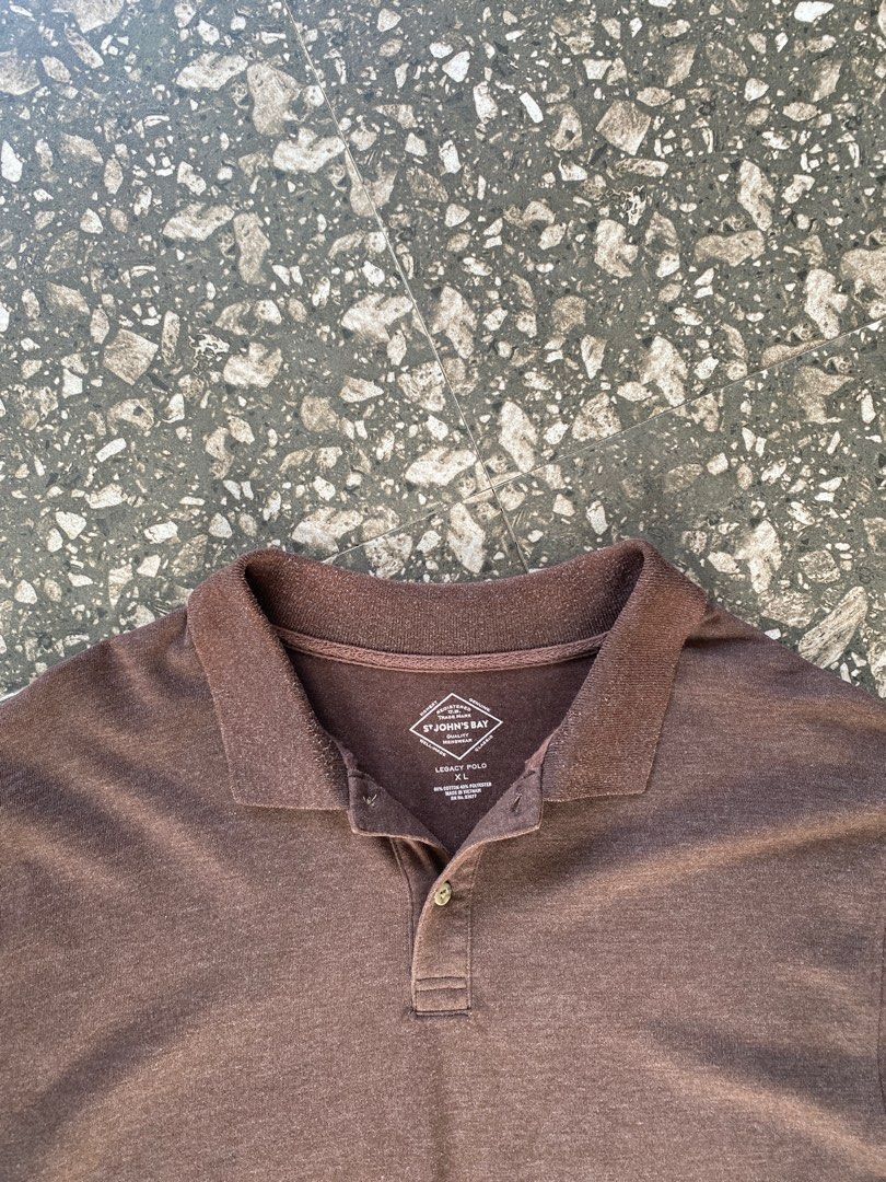 St john's bay legacy polo long sleeve top