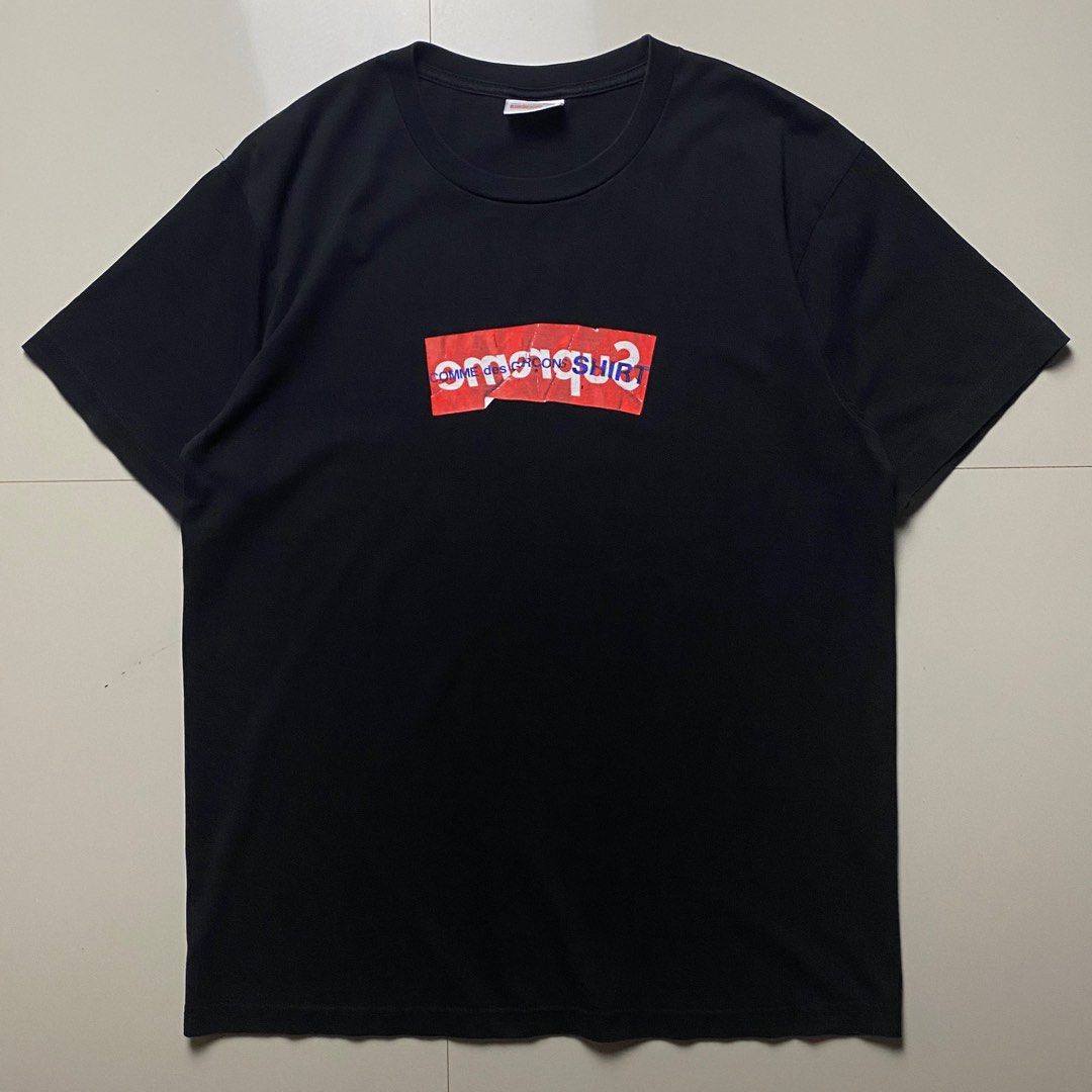 Supreme cdg box logo t shirt best sale