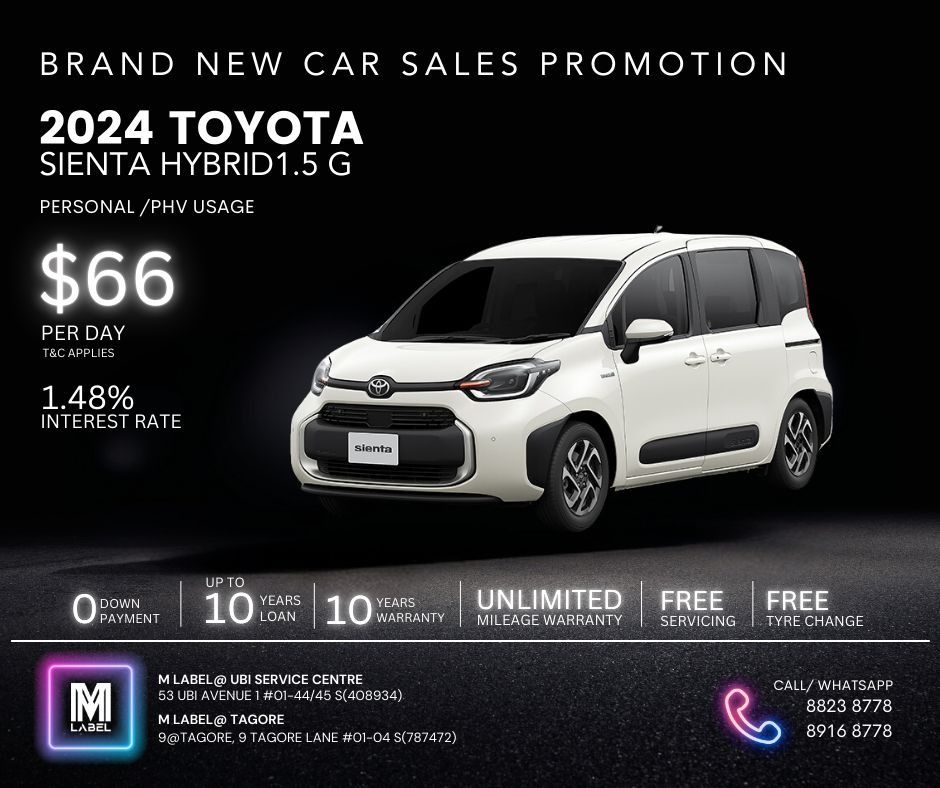 Toyota Sienta Hybrid 1.5G 7-Seater628726852362271110