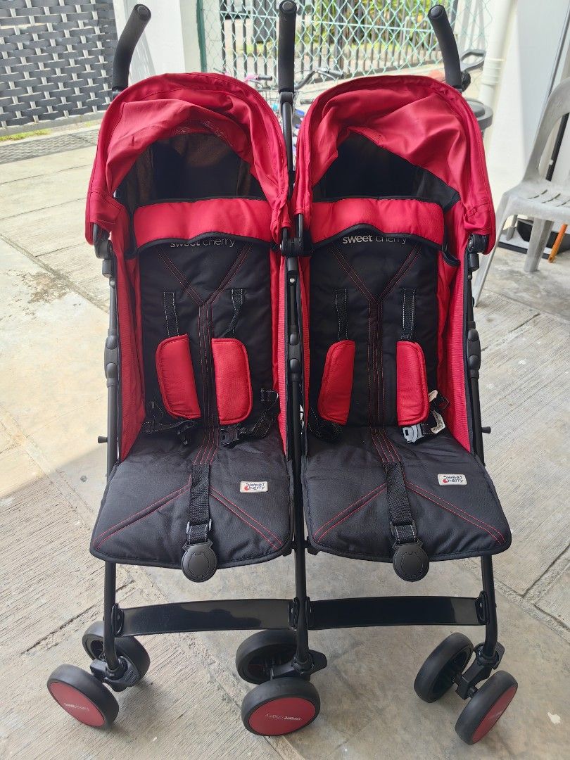 Sweet cherry twin stroller online