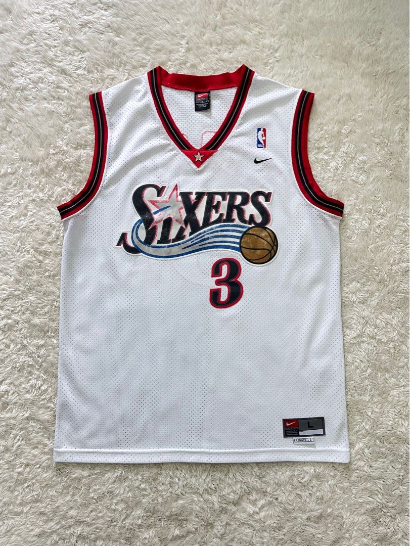 Vintage Philadelphia 76ers Sixers Allen Iverson Nike NBA Basketball Jersey Men s Fashion Activewear on Carousell