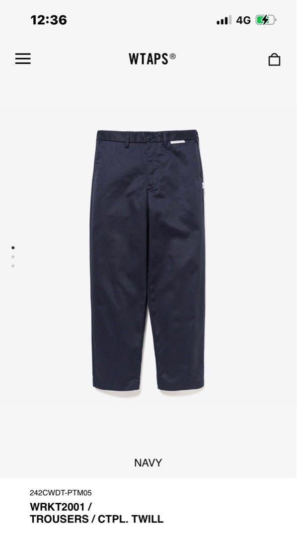 WTAPS TROUSERS ワークパンツ 242CWDT-PTM05 wtaps TRACKS / TROUSERS