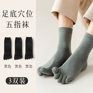 五趾短襪 穴位短襪 搞鬼聖誕禮物 黑色藍色綠色三對入64220097220867110