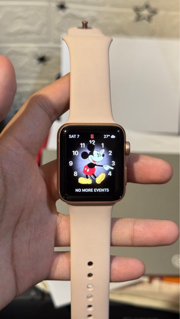 Apple Watch Series 3 Rose Gold 42mm Mobile Phones Gadgets Wearables Smart Watches on Carousell