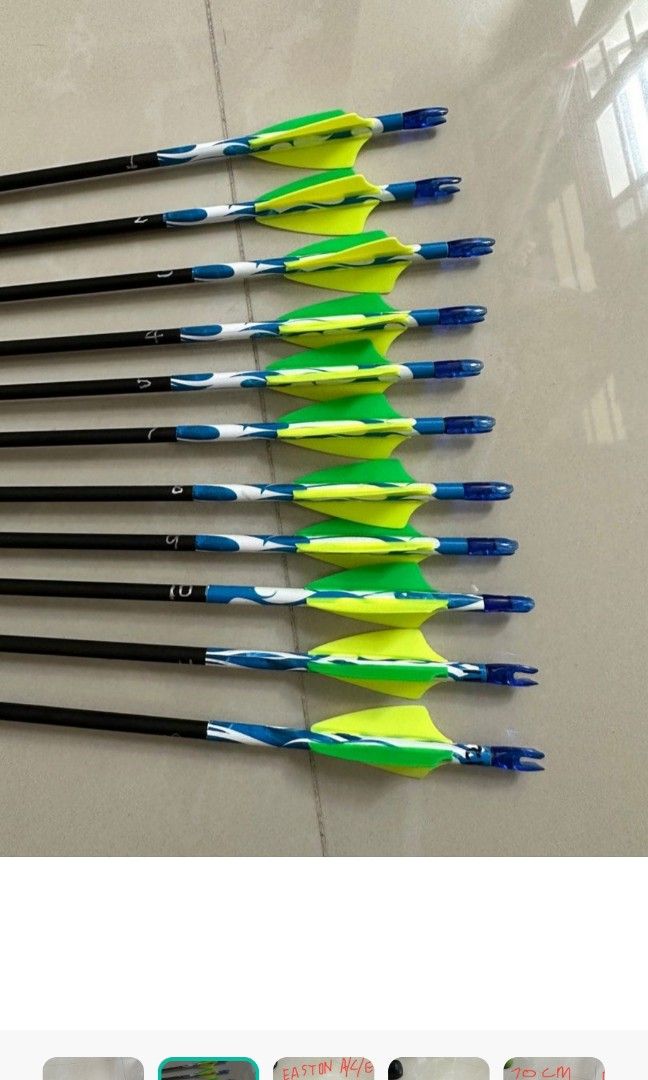 アーチェリー EASTON 掘り出す A/C/E 1100アロー13+1本バイターノック
