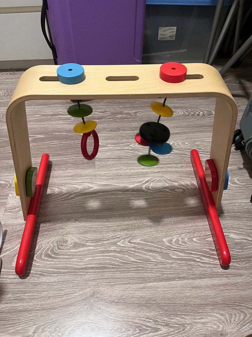 Baby bouncer and IKEA baby gym