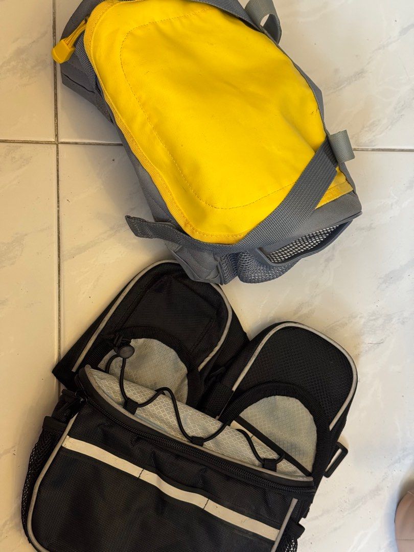 Bicycle pouch. (Category: Parts & Accessories) located in Singapore. Submitted by daw71 (Listing ID 1340210927, Image 1). Description: Only yellow pouch left .No visible fraying . Not used . Pretty good looking still . $2 each . Collect at kembangan. 410109 . .