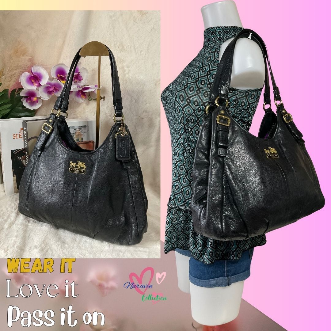 Coach Madison Hobo Shoulder Bag Luxury Bags Wallets on Carousell