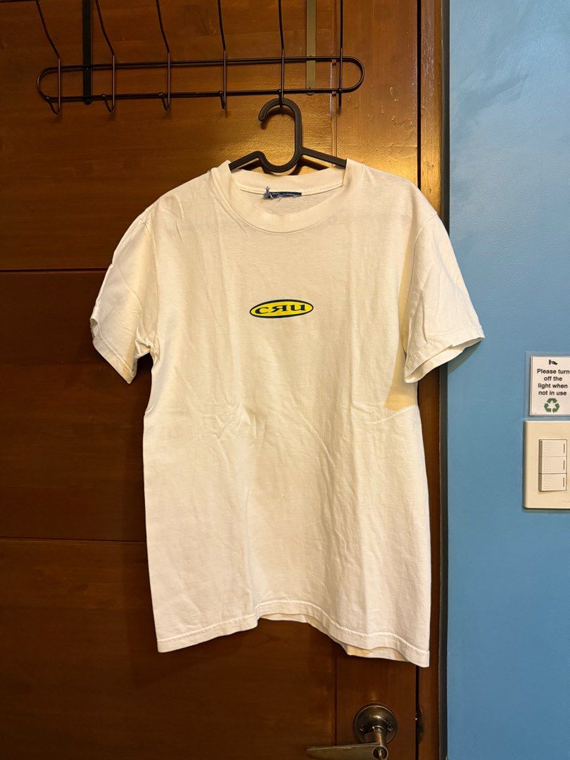 CRU logo vintage shirt (Category: Tshirts & Polo Shirts ) located in Manila. Submitted by 333mde (Listing ID 1340272237, Image 1). Description: CRU LOGO SHIRT - Condition: 7/10 SUPER small pin hole, cut tag - W: 18 in L: 27 in - 300php + SF LOC: Paranaque.