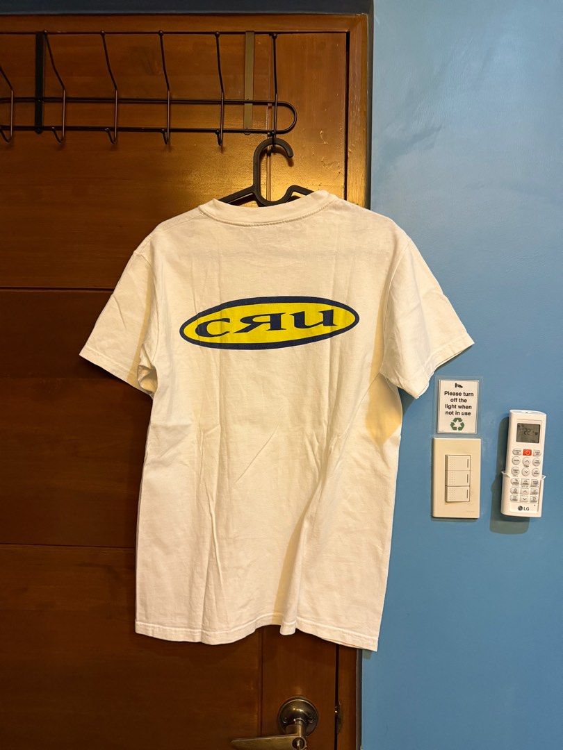 CRU logo vintage shirt (Category: Tshirts & Polo Shirts ) located in Manila. Submitted by 333mde (Listing ID 1340272237, Image 2). Description: CRU LOGO SHIRT - Condition: 7/10 SUPER small pin hole, cut tag - W: 18 in L: 27 in - 300php + SF LOC: Paranaque.