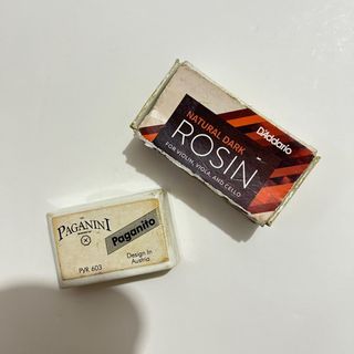 FREE Violin Rosin D'Addario Natural Light Rosin for Violin, Viola, and Cello, and Paganini Rosin