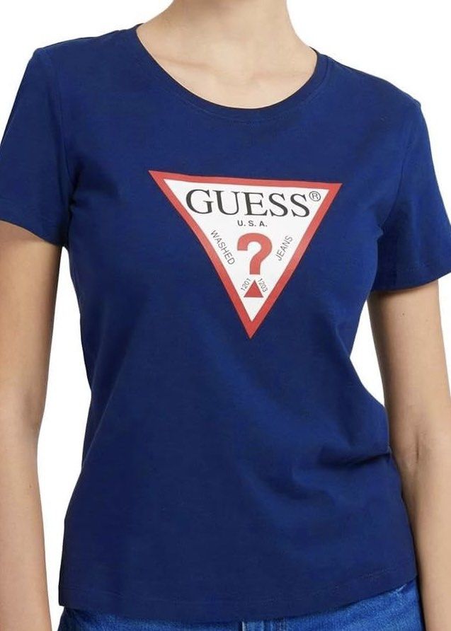 Guess Logo T Shirt Original Women s Fashion Tops Shirts on Carousell