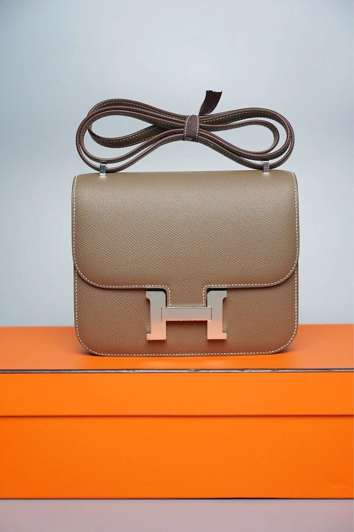 Hermes Constance 18 Etoupe Epsom Phw Luxury Bags Wallets on Carousell