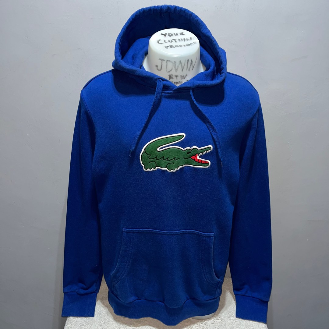 Royal blue lacoste hoodie shop