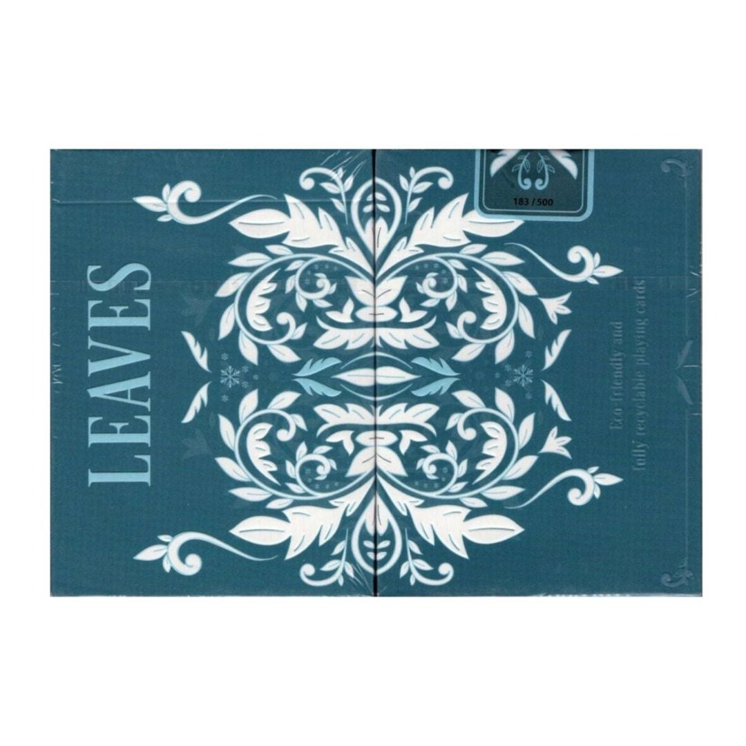 Leaves Winter Playing Cards (Category: Board Games & Puzzles) located in Quezon City. Submitted by vdecks (Listing ID 1340113239, Image 3). Description: The fourth and final installment of Leaves playing cards by Dutch Card House Company (DCHC). Three years ago, DCHC introduced the first edition of the Leaves Playing Cards - the Green Spring, followed by Red Autumn Leaves edition, and Summer Leaves Edition in 2021 and 2022, respectively. "Leaves 