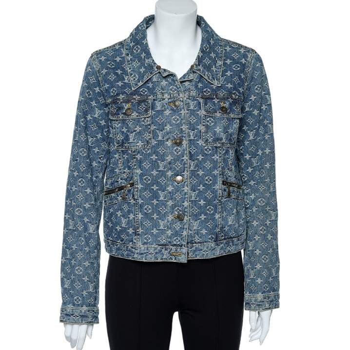 Lv monogram denim jacket clearance