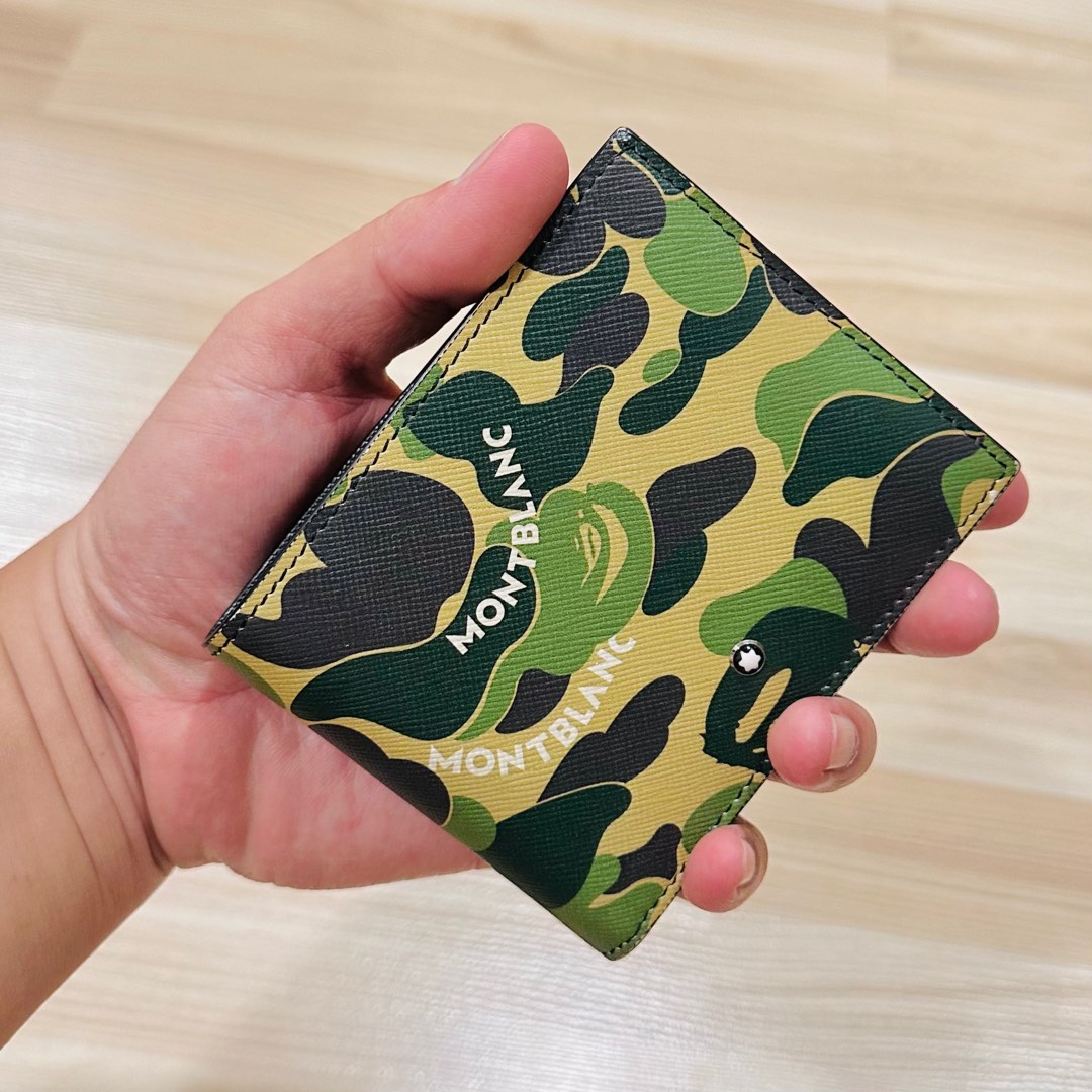 Montblanc x A Bathing Ape Wallet Pouch Bag Case Wristlet BAPE Supreme CDG Gucci MCM Balenciaga Versace Louis Vuitton Fendi Prada Salvatore Ferragamo Luxury Bags Wallets on Carousell