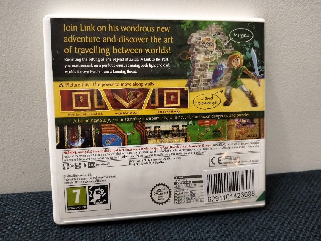 Nintendo 3DS ZELDA: A Link Between Worlds, PAL (Category: Nintendo) located in Baguio. Submitted by bitsbaguio (Listing ID 1340185907, Image 2). Description: Opened but Not Used, Complete Original.