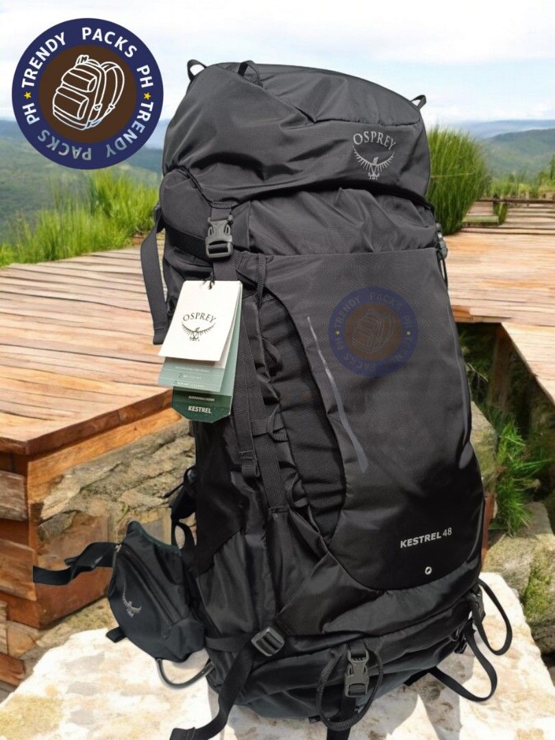 Osprey Kestrel 48 Trekking/Hiking Backpack (Category: Backpacks) located in Pasay City. Submitted by trendypacksph (Listing ID 1340149317, Image 3). Description: Osprey Kestrel 48 available and on hand specs: -volume: 48L -dimension: 75 cm x 34 cm x 32 cm (H x W x D) -weight: 1.7kg -Airscape back panel -Spacermesh harness and Hipbelt - raincoat included WE ACCEPT COD OR COP VIA LBC, MEET UP OR PICK UP. *ACTUAL PICTURES ARE POSTED*.