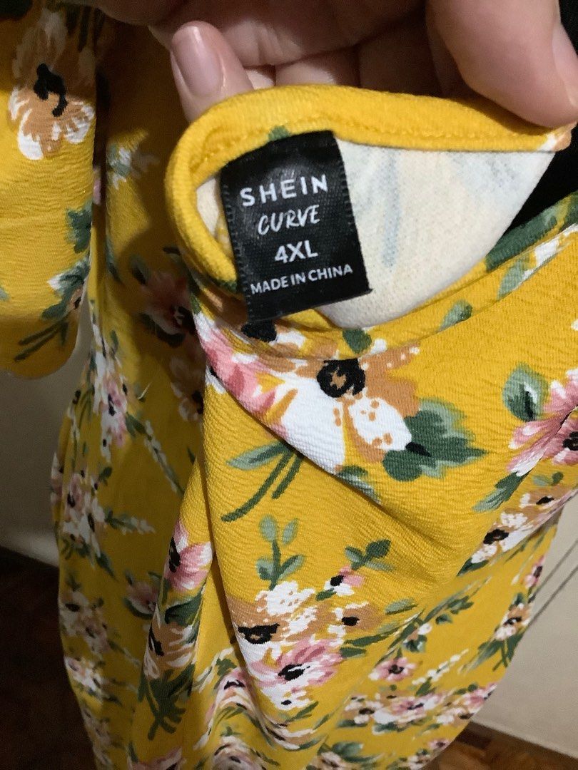 Plus size Floral Yellow Dress (Category: Dresses) located in Manila. Submitted by angelshope (Listing ID 1340254798, Image 3). Description: Plus size Floral Yellow Dress Size 4xl.